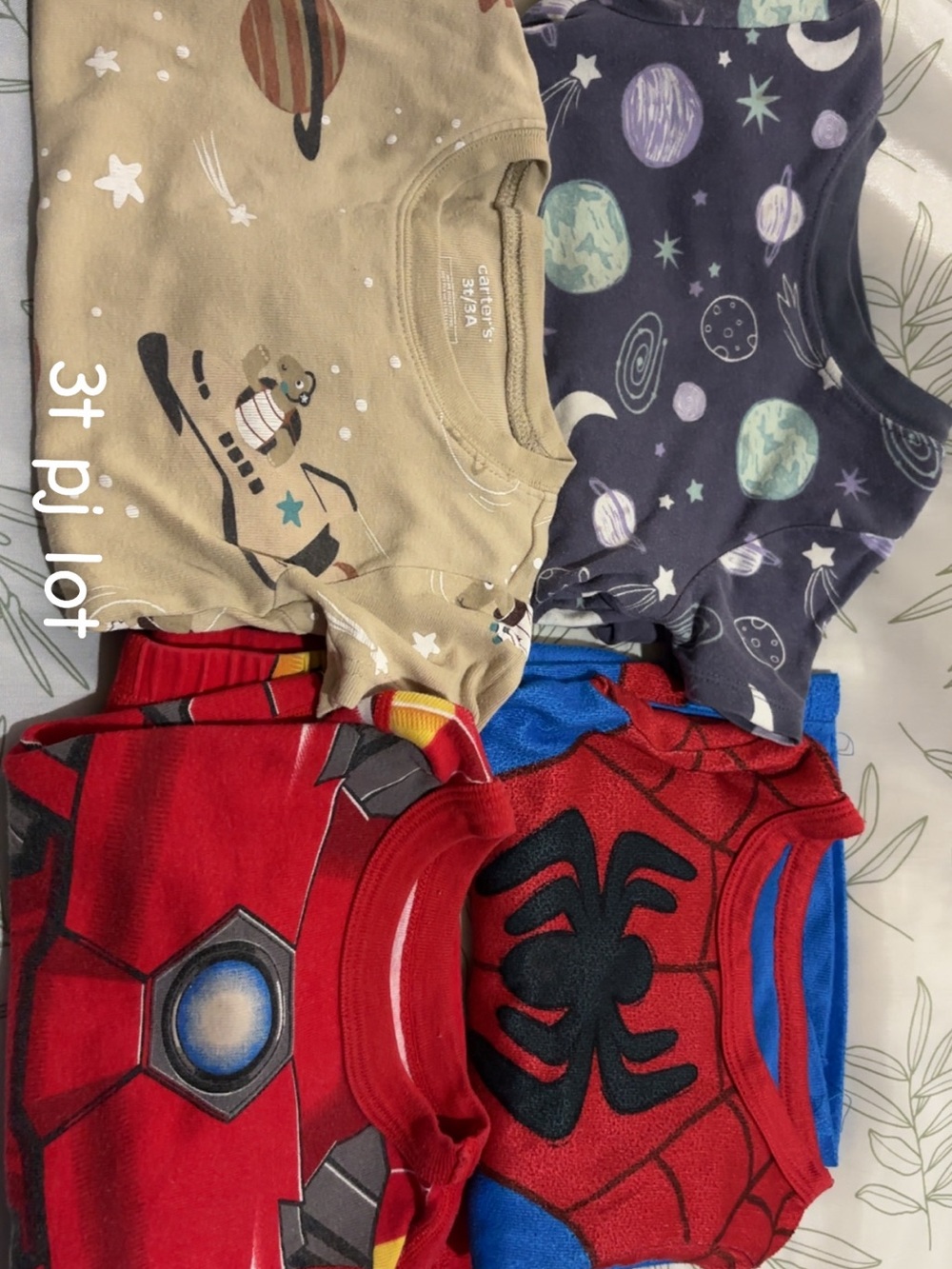 Carter's Kids Pajama Tops - Red, Tan, Navy, Blue